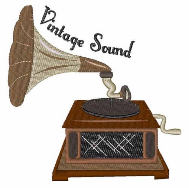 Picture of Vintage Sound Machine Embroidery Design