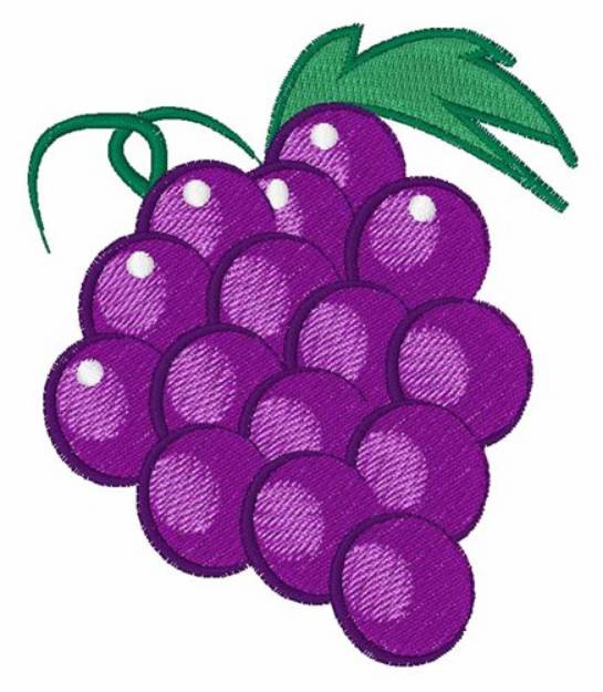 Picture of Grapes Machine Embroidery Design