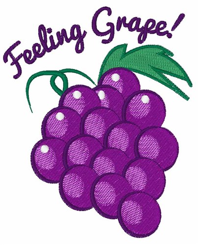 Feeling Grape Machine Embroidery Design