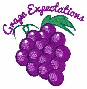 Picture of Grape Expectations Machine Embroidery Design
