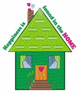 Picture of Happiness In Home Machine Embroidery Design