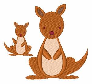 Picture of Kangaroos Machine Embroidery Design
