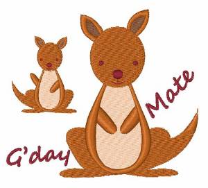 Picture of Gday Mate Machine Embroidery Design
