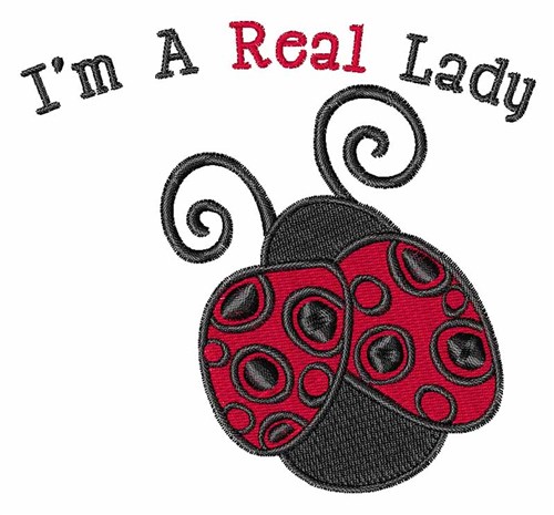 A Real Lady Machine Embroidery Design