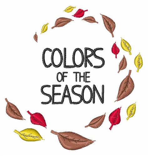 Colors Of Season Machine Embroidery Design