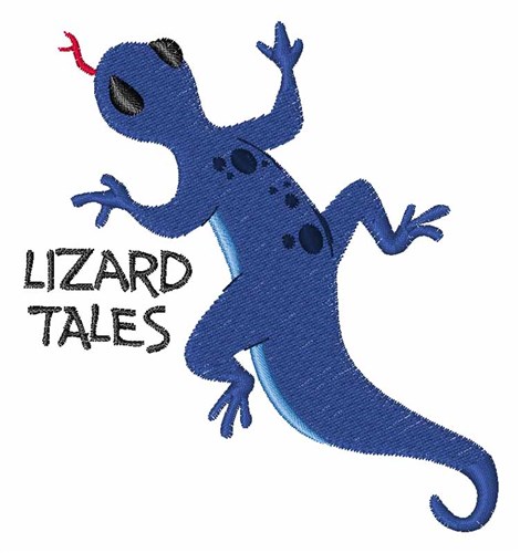 Lizard Tales Machine Embroidery Design