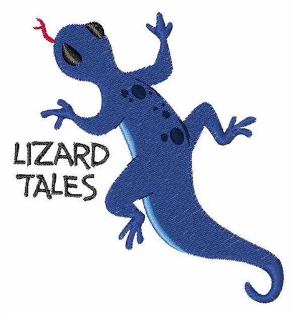 Picture of Lizard Tales Machine Embroidery Design