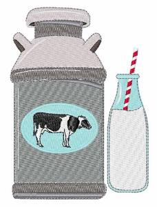 Picture of Cow Milk Machine Embroidery Design