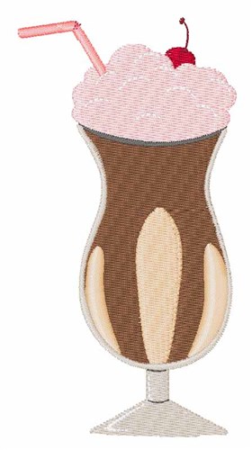 Ice Cream Float Machine Embroidery Design