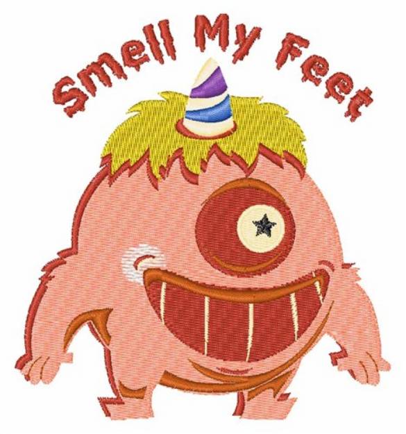 Picture of Smell My Feet Machine Embroidery Design
