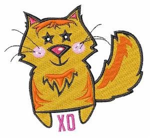 Picture of XO Cat Machine Embroidery Design