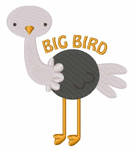 Big Bird Machine Embroidery Design