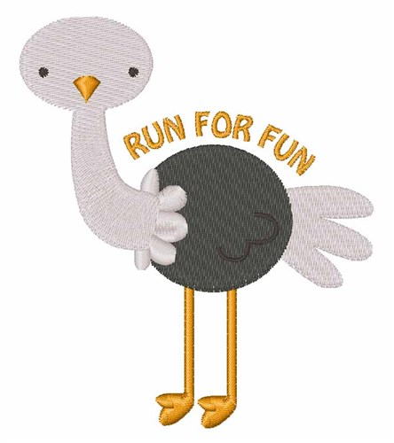 Run For Fun Machine Embroidery Design