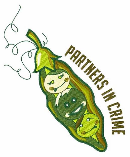 Picture of Partners In Crime Machine Embroidery Design