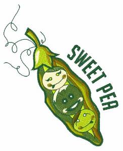 Picture of Sweet Pea Machine Embroidery Design