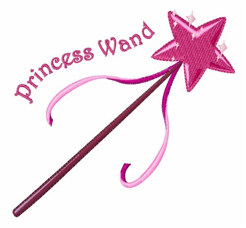 Princess Wand Machine Embroidery Design