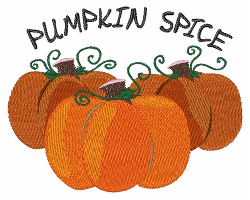 Pumpkin Spice Machine Embroidery Design