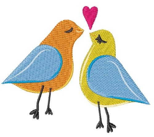 Love Birds Machine Embroidery Design