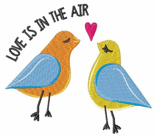Love In Air Machine Embroidery Design