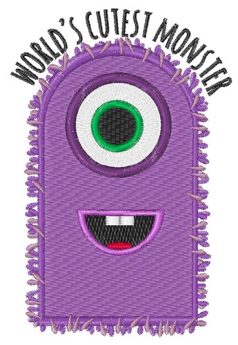 Cutest Monster Machine Embroidery Design