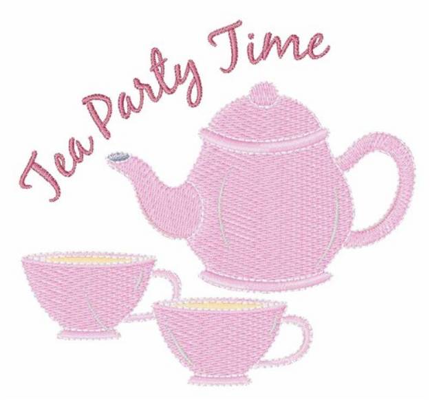 Picture of Tea Party Time Machine Embroidery Design