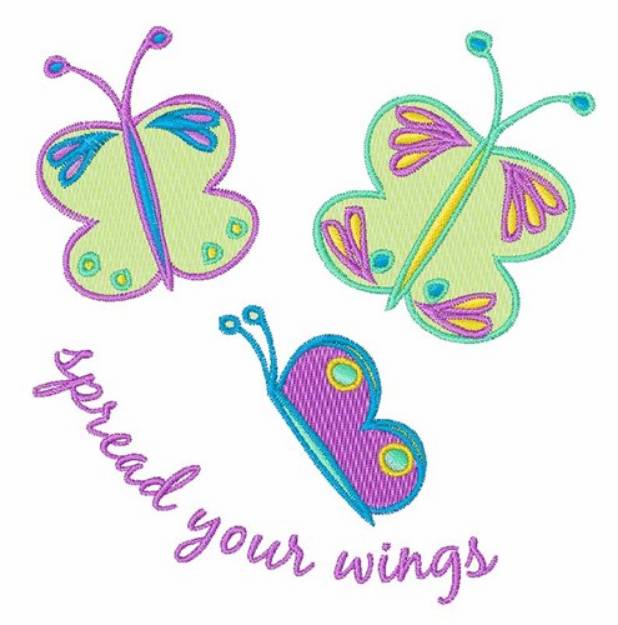 Picture of Spread Wings Machine Embroidery Design