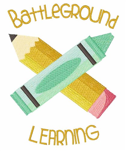 Battleground Learning Machine Embroidery Design