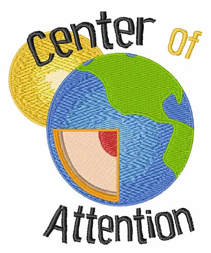 Center Of Attention Machine Embroidery Design