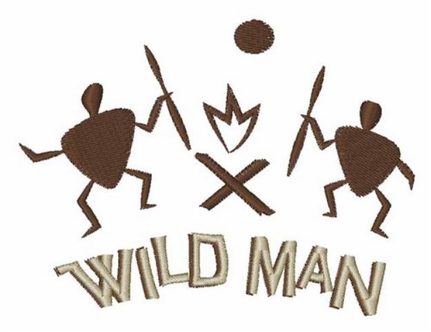 Picture of Wild Man Machine Embroidery Design
