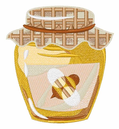 Honey Jar Machine Embroidery Design