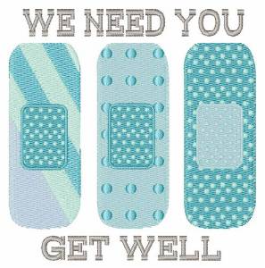 Picture of Get Well Machine Embroidery Design