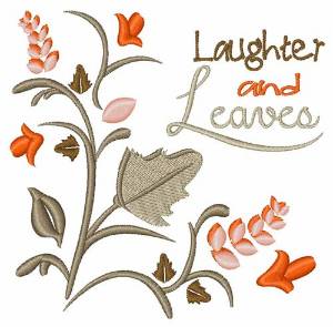 Picture of Laughter & Leaves Machine Embroidery Design