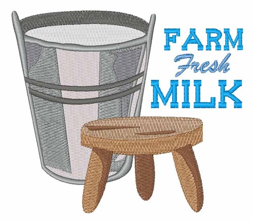 Fresh Milk Machine Embroidery Design