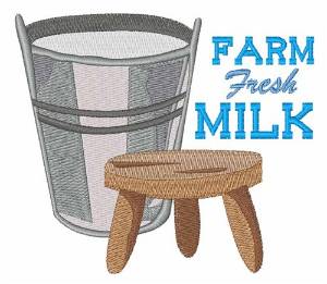 Picture of Fresh Milk Machine Embroidery Design