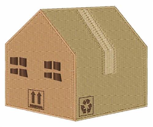 Box House Machine Embroidery Design