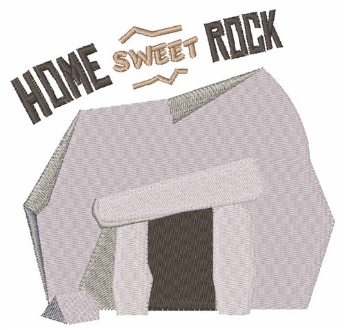 Home Sweet Rock Machine Embroidery Design