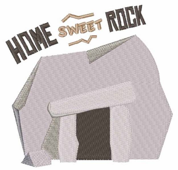 Picture of Home Sweet Rock Machine Embroidery Design