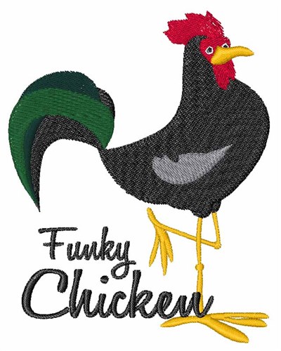 Funky Chicken Machine Embroidery Design