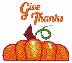 Picture of Give Thanks Machine Embroidery Design