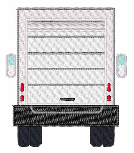 Delivery Truck Machine Embroidery Design