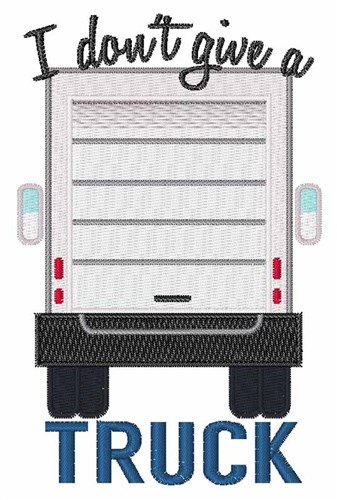 Give A Truck Machine Embroidery Design