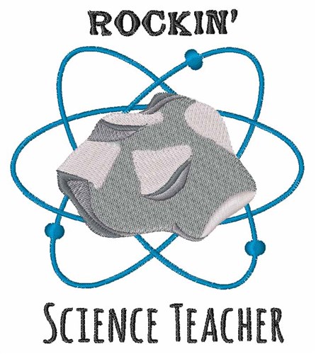 Science Teacher Machine Embroidery Design