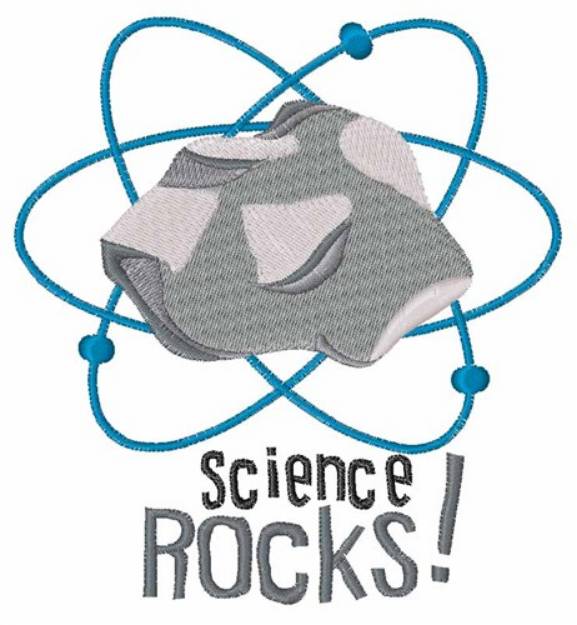 Picture of Science Rocks! Machine Embroidery Design