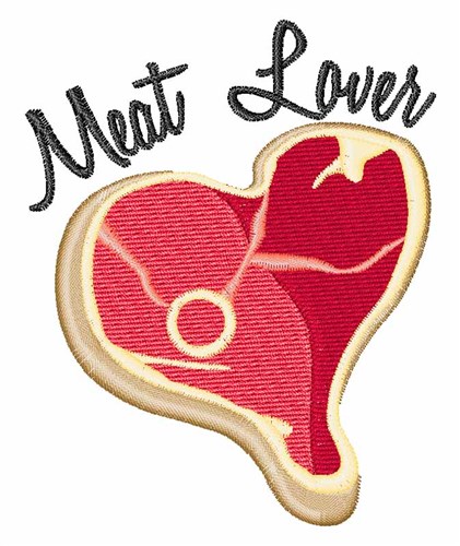 Meat Lover Machine Embroidery Design
