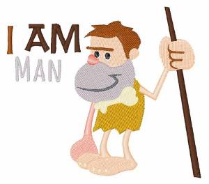 Picture of I Am Man Machine Embroidery Design