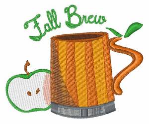 Picture of Fall Brew Machine Embroidery Design