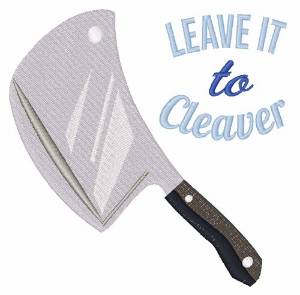 Picture of To Cleaver Machine Embroidery Design
