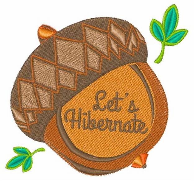 Picture of Lets Hibernate Machine Embroidery Design