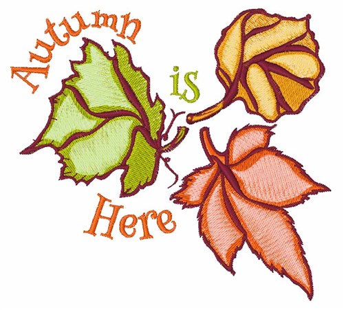 Autumn Is Here Machine Embroidery Design
