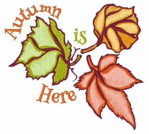Picture of Autumn Is Here Machine Embroidery Design